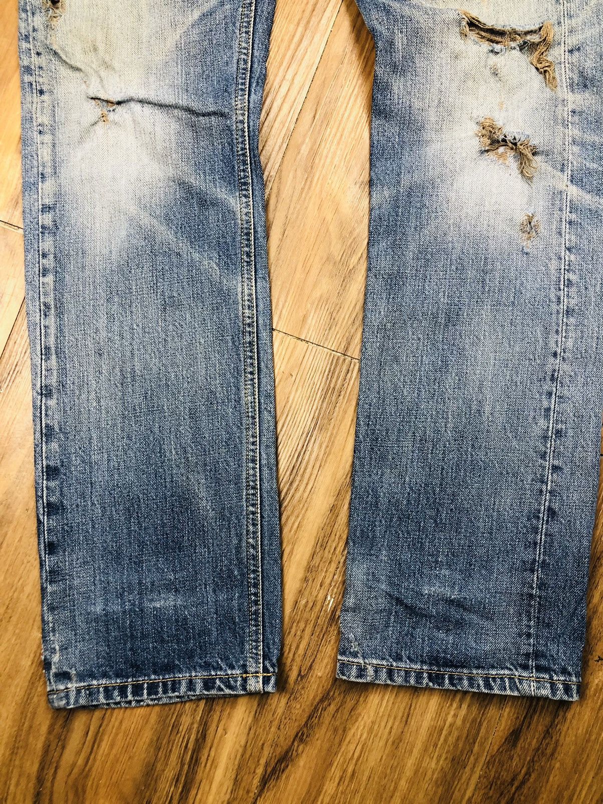 55DSL 55DSL Pearn Slim Fit Ripped Denim Jeans (38) Size US 28 / EU 44 - 4 Thumbnail