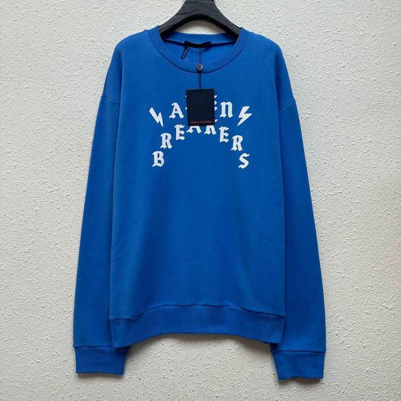 Louis Vuitton Louis Vuitton Blue Lightning Print Sweatshirt-dmc Size US XL / EU 56 / 4 - 1 Thumbnail
