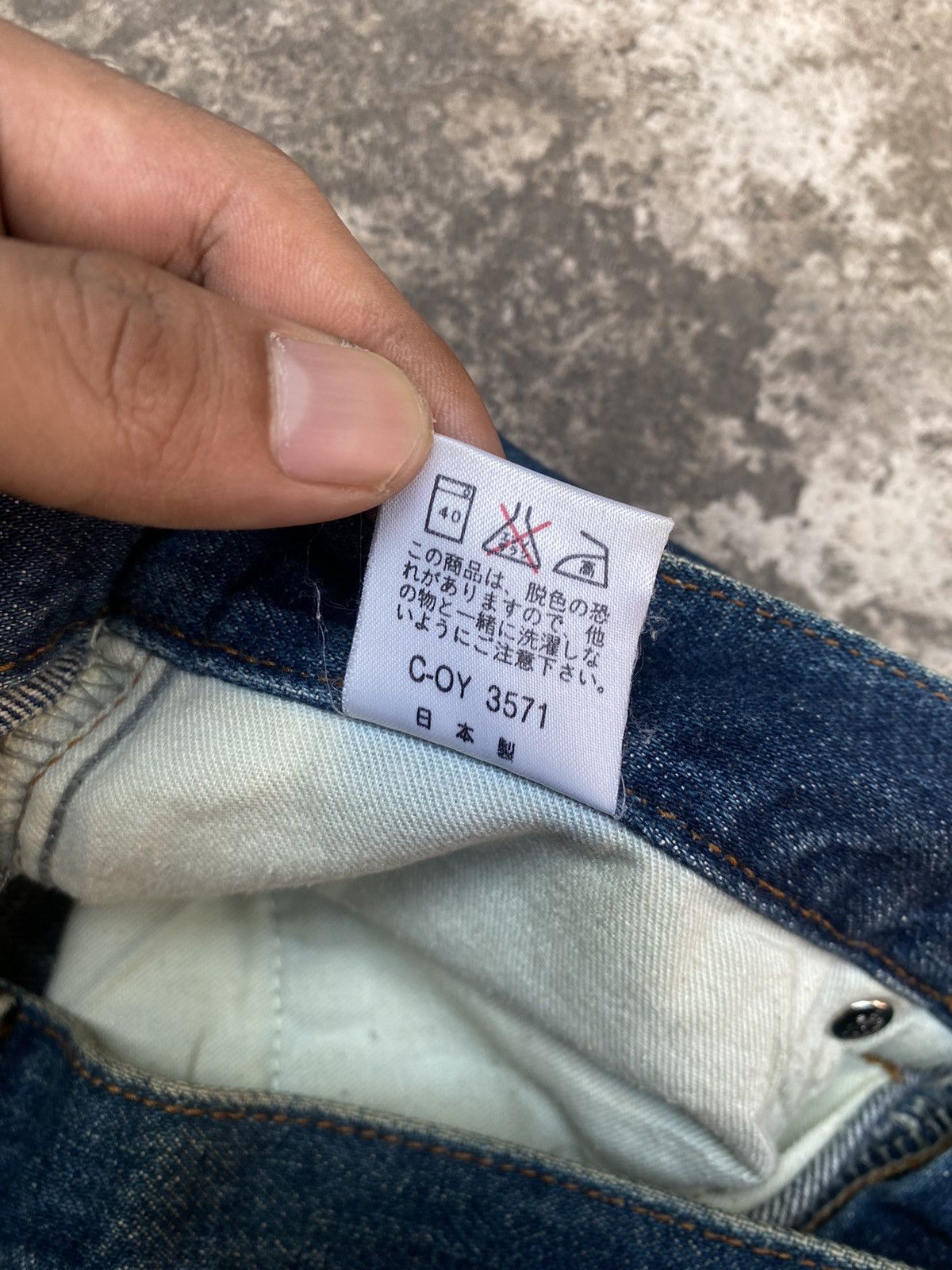 Kenzo Kenzo Made In Japan Blue Barrel Jeans Size US 30 / EU 46 - 6 Thumbnail