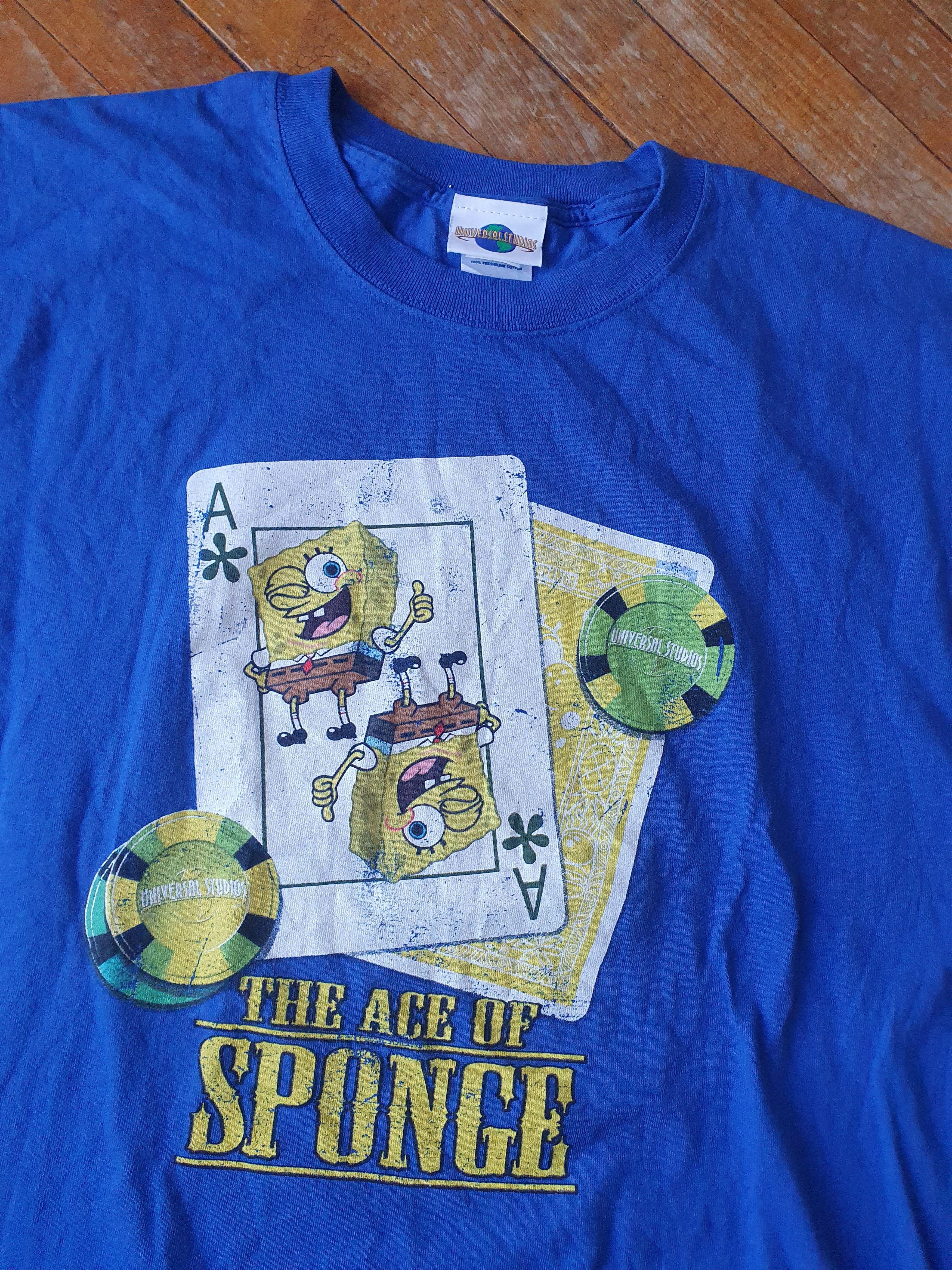 Universal Studios × Vintage Spongebob Universal Studios The Ace Of The Sponde tee sz XXL Size US XXL / EU 58 / 5 - 7 Thumbnail