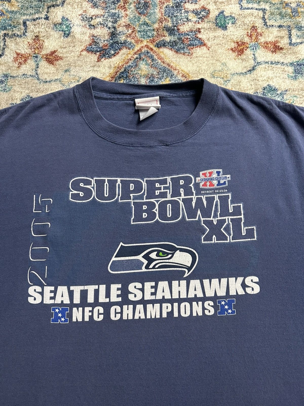 NFL × Vintage Vintage NFL Seattle Seahawks Super Bowl T-shirt Size XXL Size US XXL / EU 58 / 5 - 4 Thumbnail