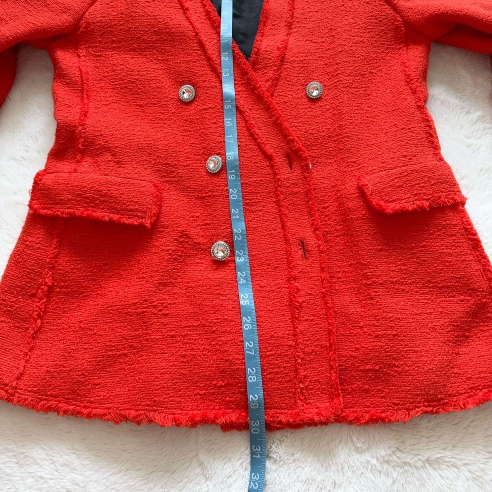 Zara Zara tweed women jacket size XL Size XL / US 12-14 / IT 48-50 - 6 Thumbnail