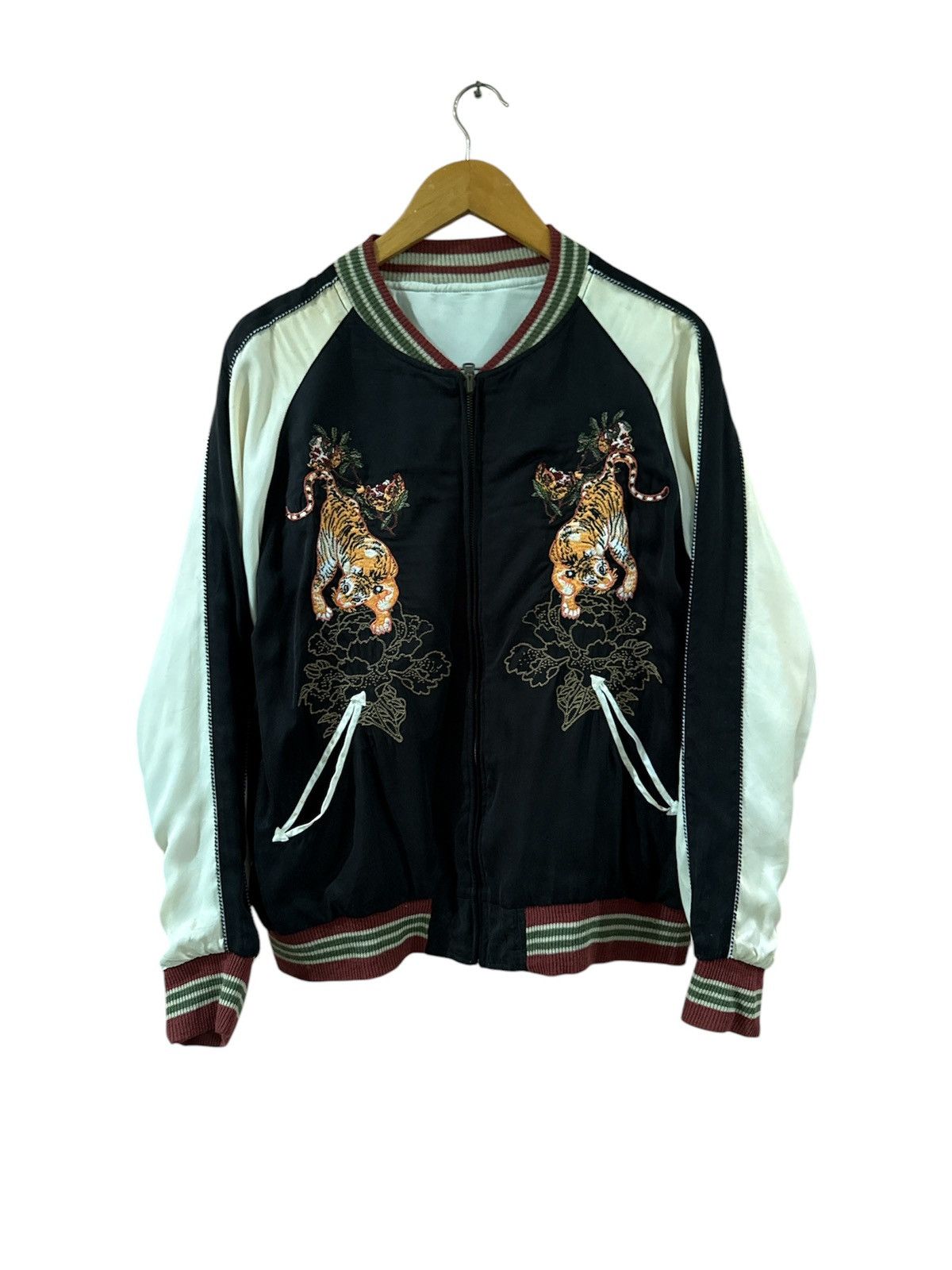 Japanese Brand Vintage Dorobo Nikki Kishimojin Reversible Sukajan Jacket Size US M / EU 48-50 / 2 - 2 Thumbnail