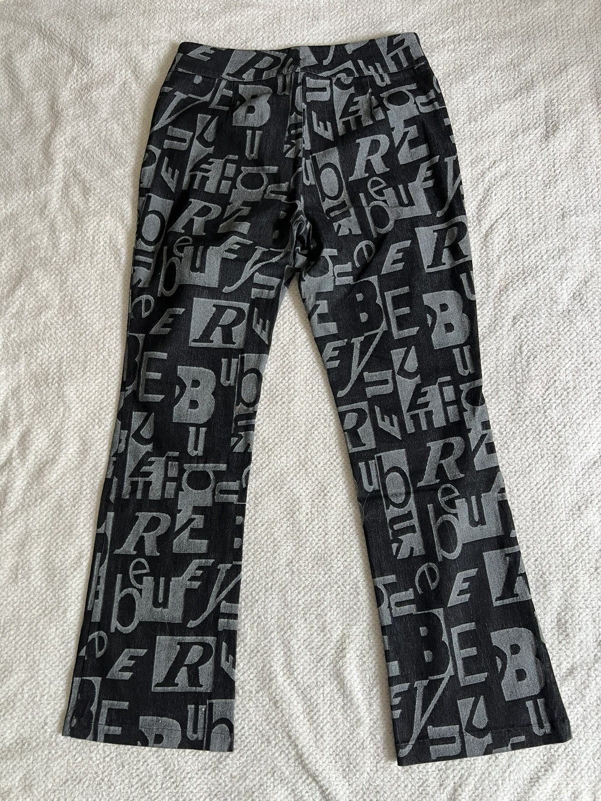 Burberry Archive : vintage BURBERRY monogramed bootcut pants Size 28" / US 6 / IT 42 - 9 Thumbnail