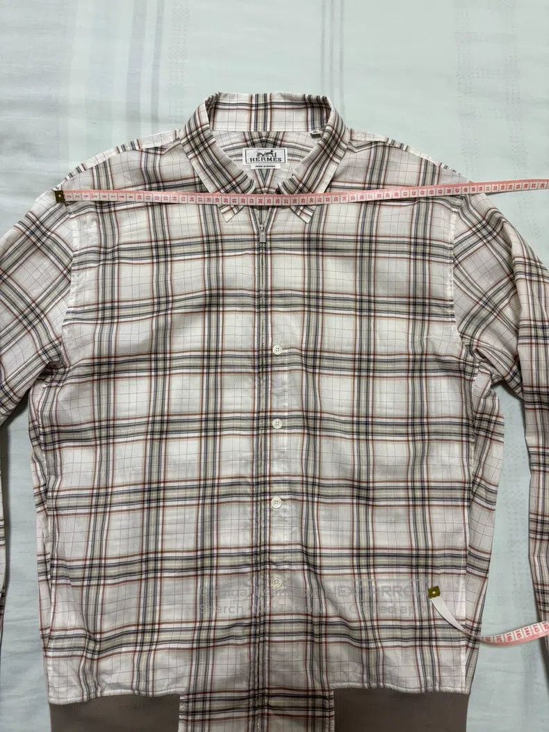 Hermes Hermes Jacket shirt, sun-protective clothing, plaid patter Size US XXS / EU 40 - 3 Thumbnail
