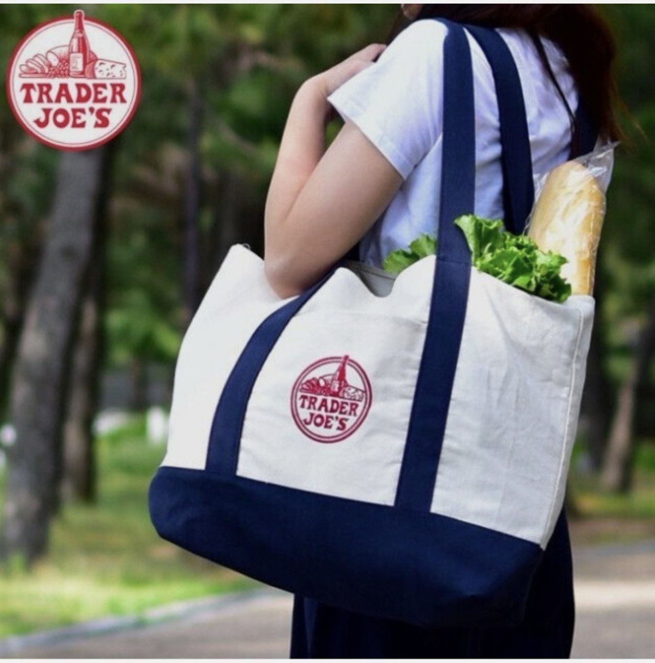 Other Trader Joe Large Canvas Bag Size ONE SIZE - 1 Preview