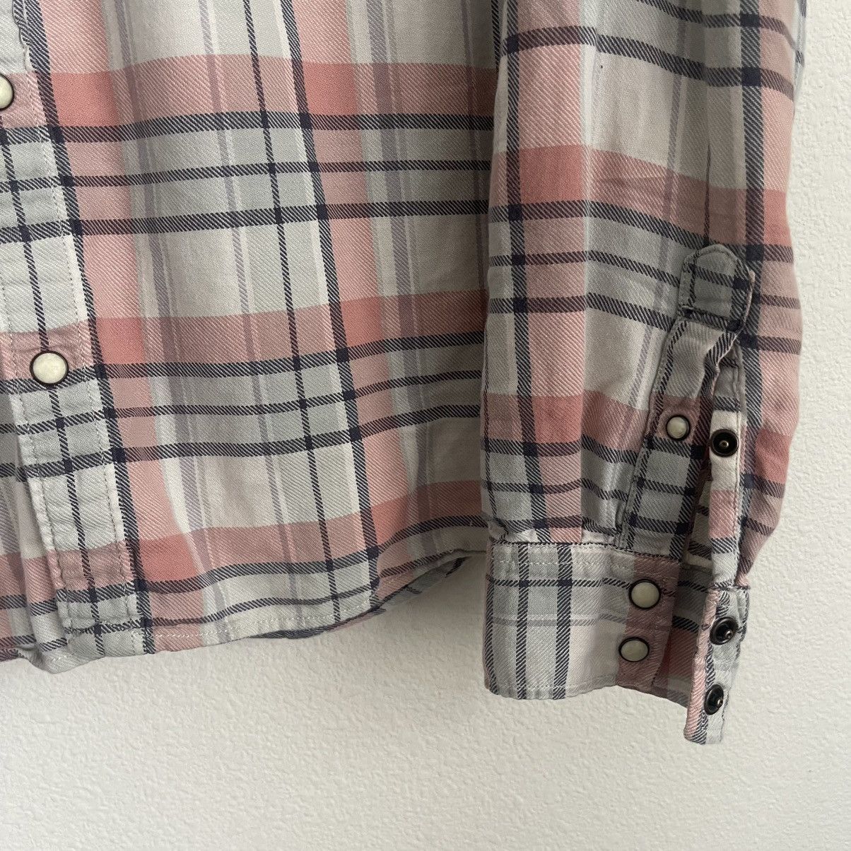 Allsaints Allsaints Western Plaided Button Down Long Sleeve Shirt Size US L / EU 52-54 / 3 - 3 Thumbnail