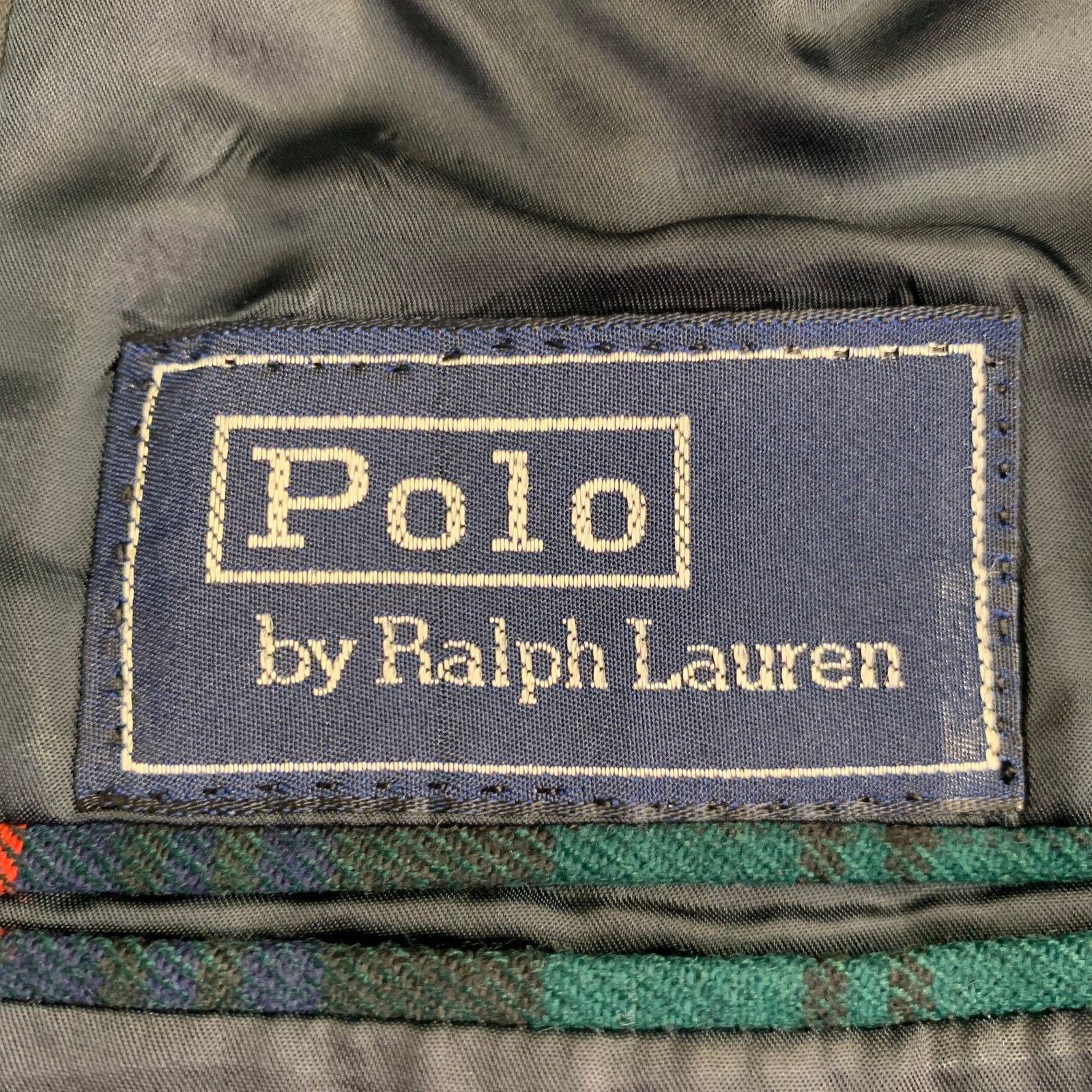 Polo Ralph Lauren POLO by RALPH LAUREN Size 44 Long Wool Peak Lapel Sport Coat Size 44L - 7 Thumbnail