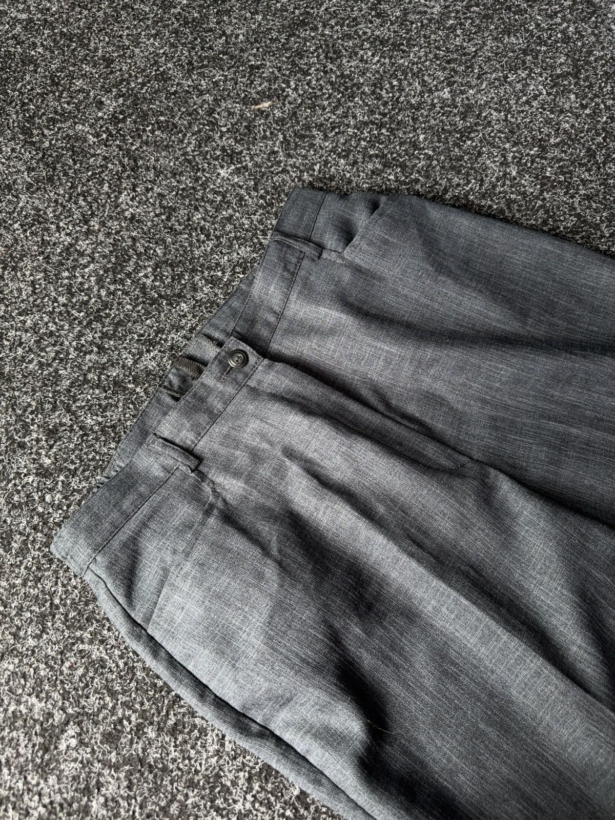 Designer Japanese Minimalist Wool Trousers Issey Miyake Style Size 28" / US 6 / IT 42 - 5 Thumbnail
