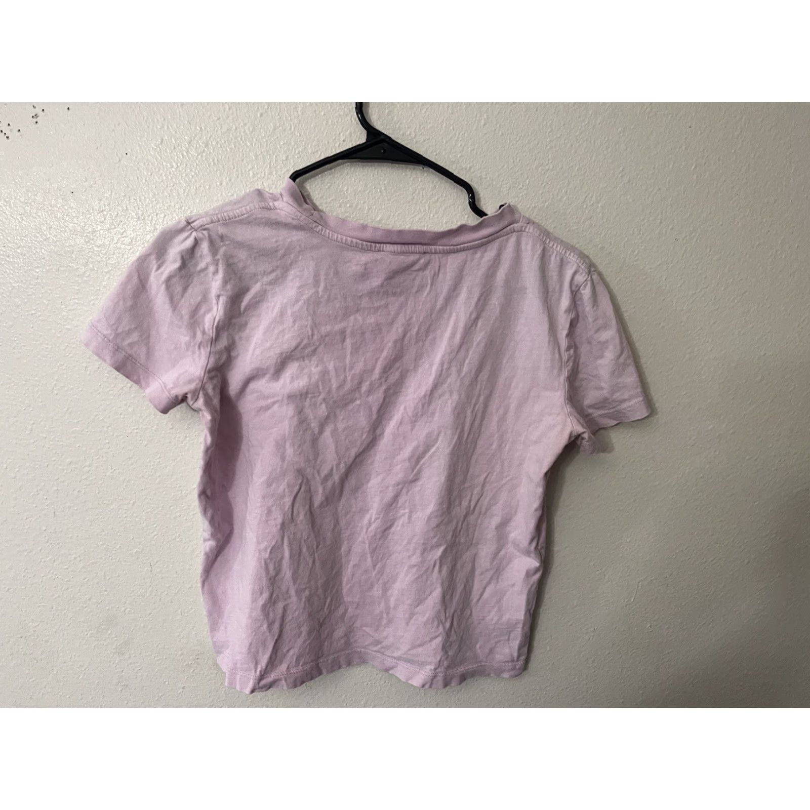 Zara ZARA T-Shirt Women's Size S Purple Solid Cotton Crew Neck Short Sleeve Basic Shirt Size S / US 4 / IT 40 - 3 Thumbnail