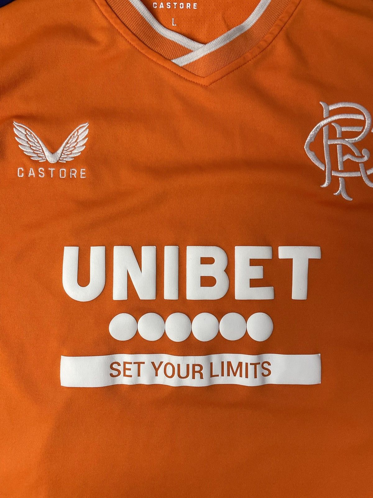 Castore RANGERS 2022/2023 THIRD FOOTBALL SHIRT SOCCER JERSEY L Size US L / EU 52-54 / 3 - 3 Thumbnail