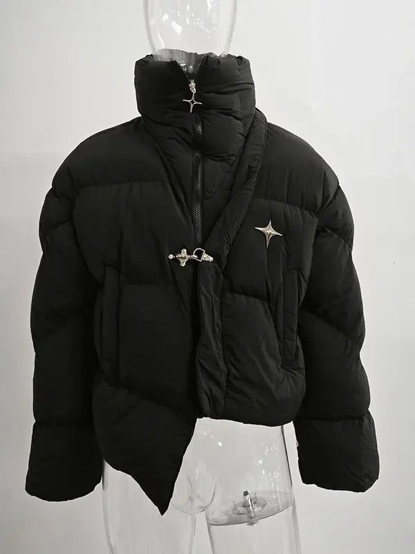 VIBE Winter design loose jacket coat high neck Size US L / EU 52-54 / 3 - 5 Thumbnail