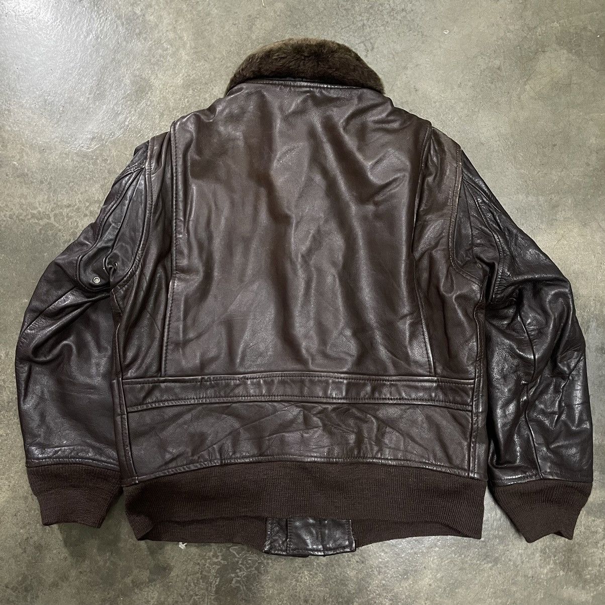 Vintage 💥 Vintage A-2 Leather Flight Jacket💥 Size US M / EU 48-50 / 2 - 9 Thumbnail