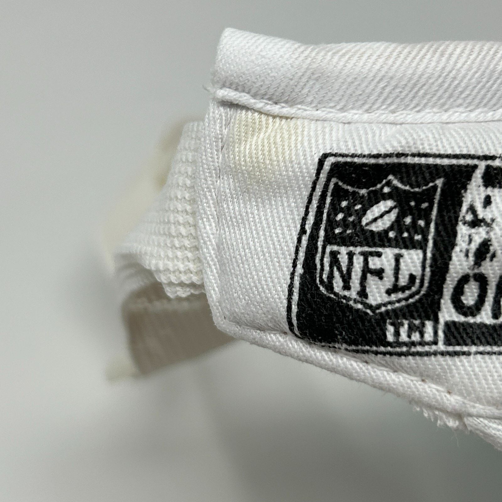 Vintage Vintage Las Vegas Raiders Visor Hat Cap 80s White Lineman Size ONE SIZE - 7 Thumbnail