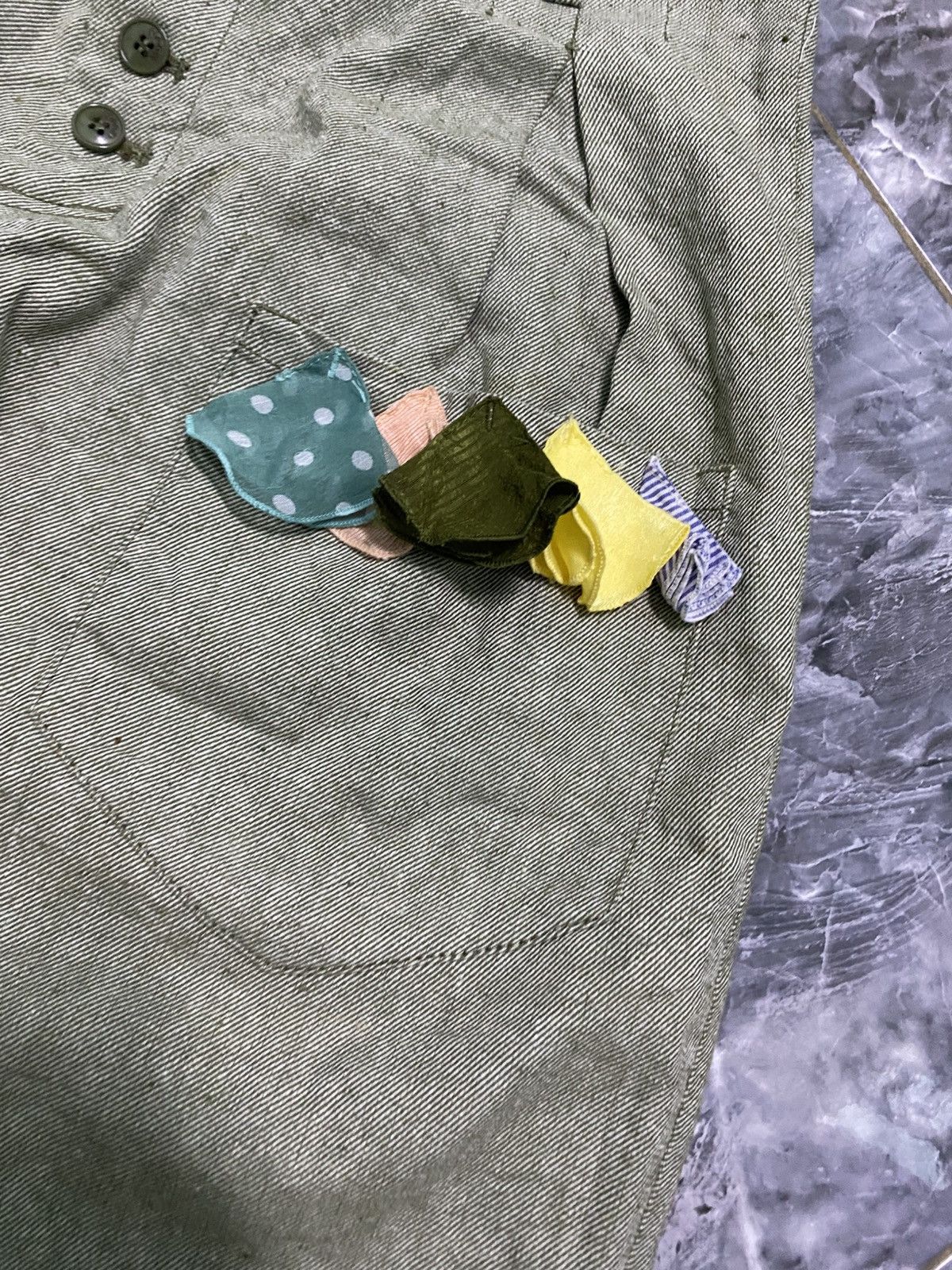 Ne-Net VINTAGE NE-NET X ISSEY MIYAKE Tape Drop Crotch Cropped Pants Size US 30 / EU 46 - 7 Thumbnail