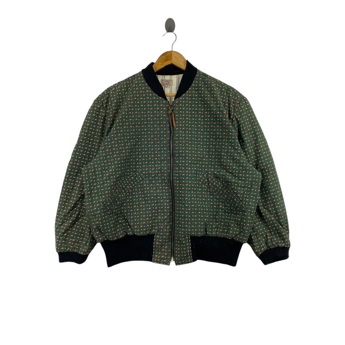 Basco BASCO American Sportswear Overprint Design Green Bomber Size US M / EU 48-50 / 2 - 1 Thumbnail