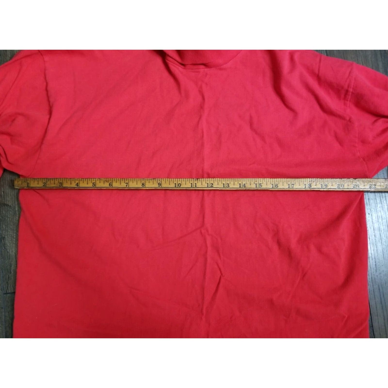 Riddell VINTAGE Riddell Detriot Red Wings Turtle Neck Shirt Mens Large Long Sleeve Red 100% Cotton Football Retro Size US L / EU 52-54 / 3 - 5 Thumbnail
