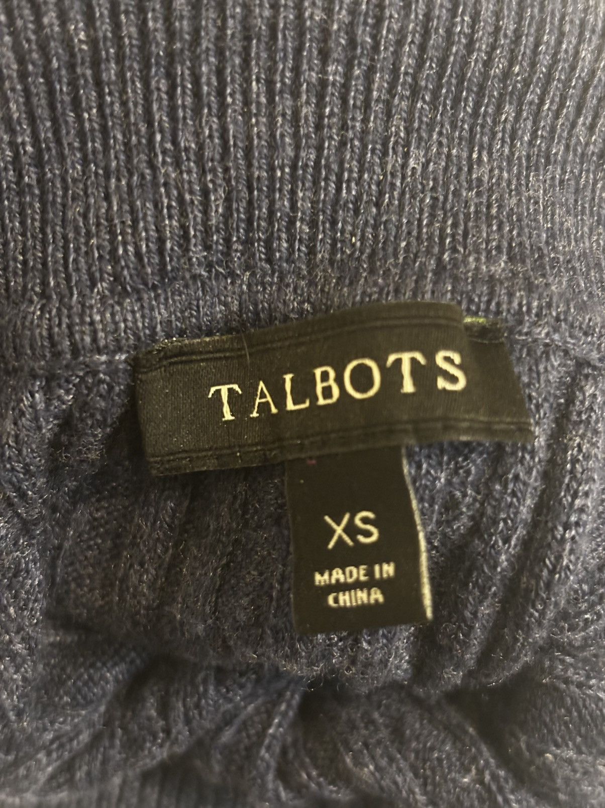 Talbots Women’s navy turtleneck Sweater.ws2104 Size XS / US 0-2 / IT 36-38 - 10 Thumbnail