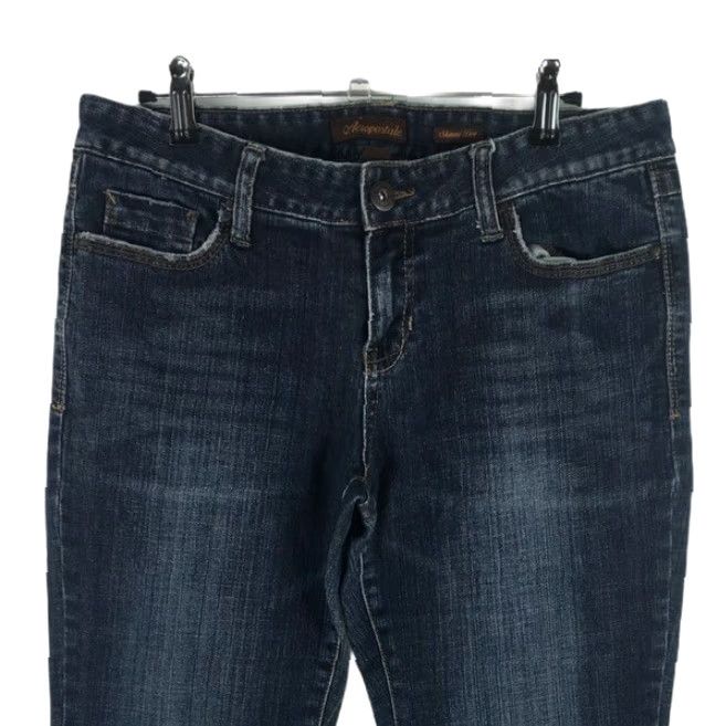 Vintage Aéropostale Women's Skinny Jeans Size 9/10L Blue Stretch Mid-Rise 31 Inch Inseam Denim Size 30" / US 8 / IT 44 - 3 Thumbnail