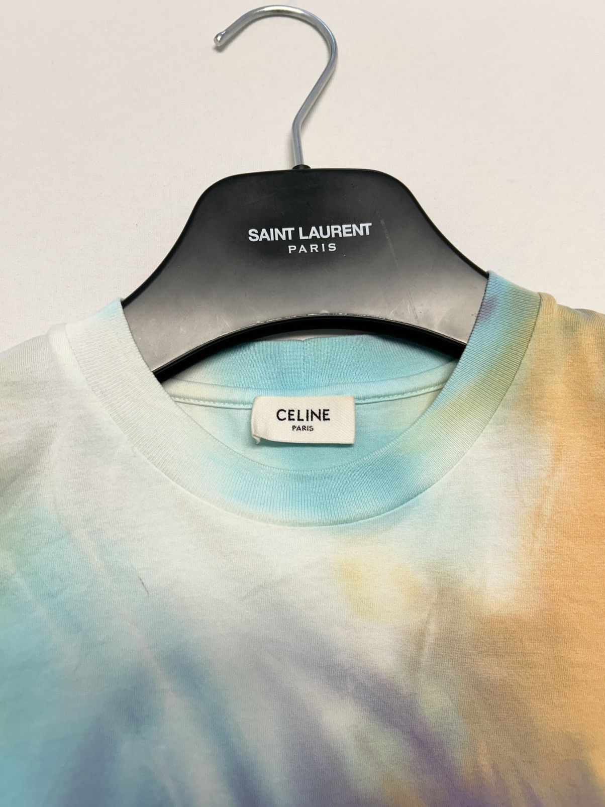 Celine SS2021 Dancing Kid Tie-Dye Stud Logo T-Shirt Size US XS / EU 42 / 0 - 4 Thumbnail