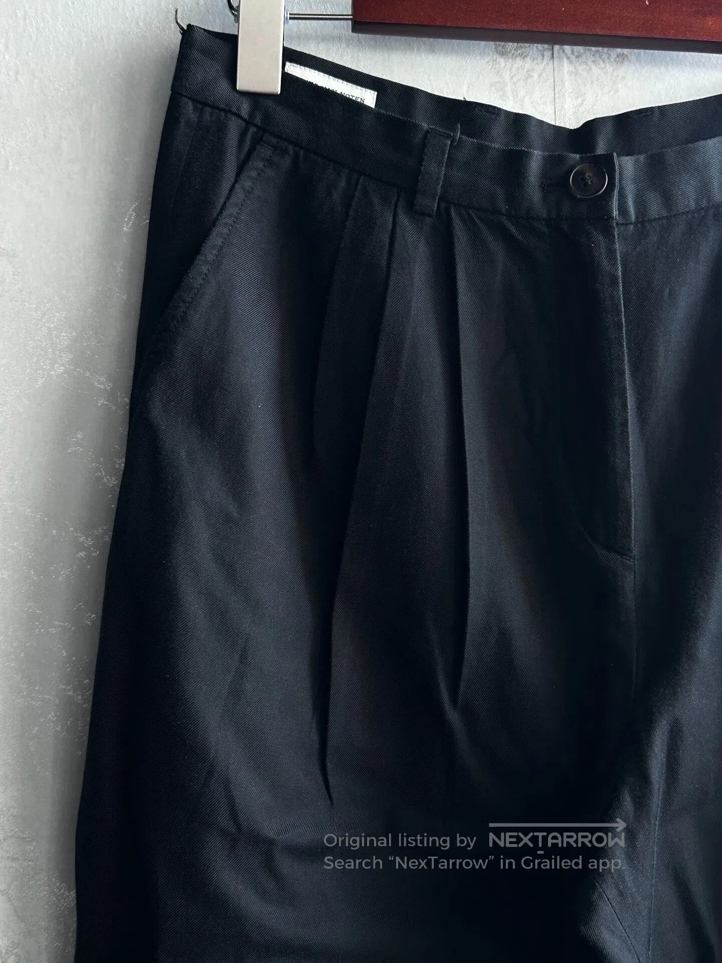 Dries Van Noten DRIES VAN NOTEN Folding straight-leg long pants| Size US 38 / EU 54 - 3 Thumbnail