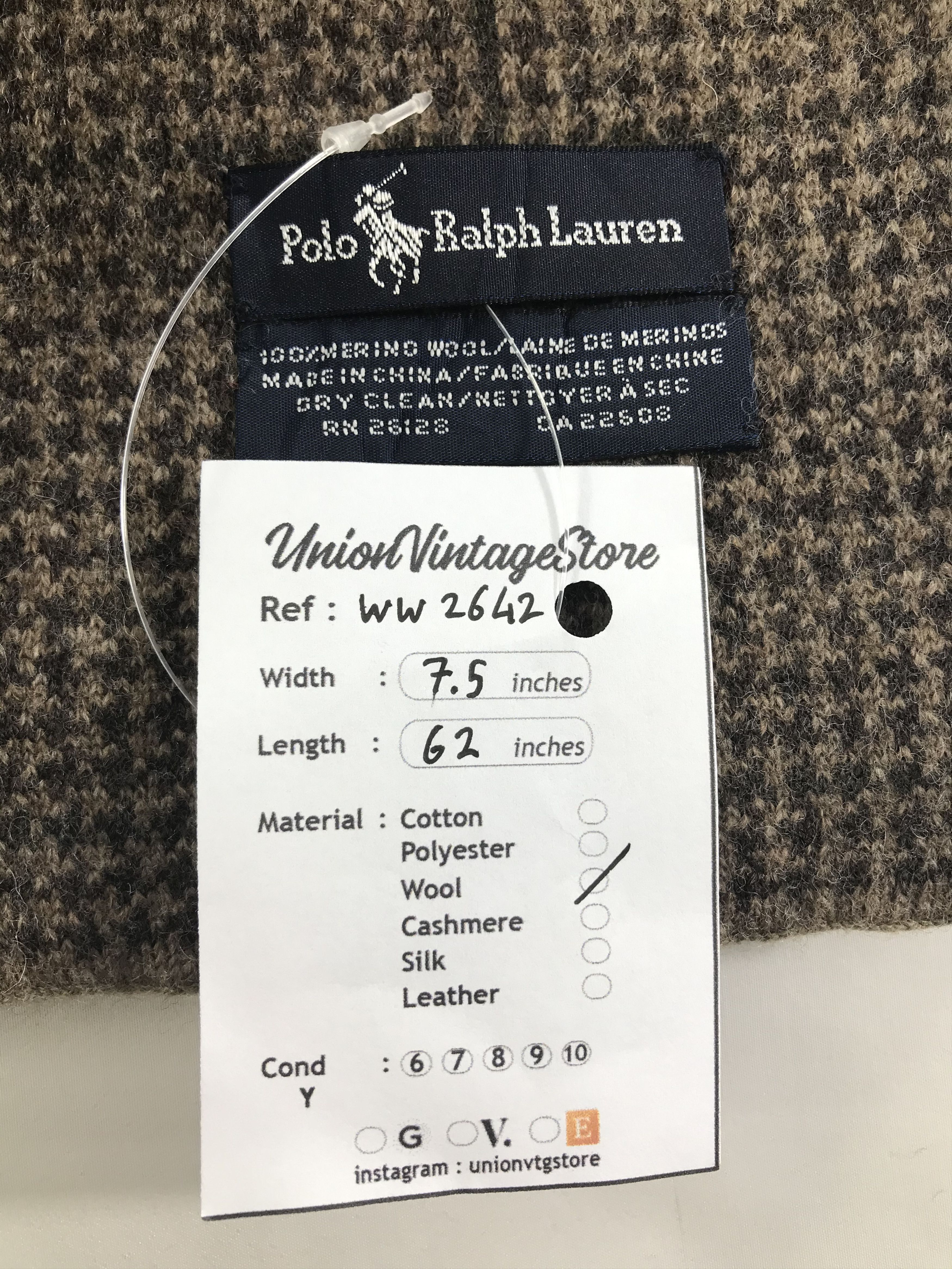 Polo Ralph Lauren × Vintage Polo Ralph Lauren Scarf / Muffler / Neckwear - WW2642 Size ONE SIZE - 5 Thumbnail