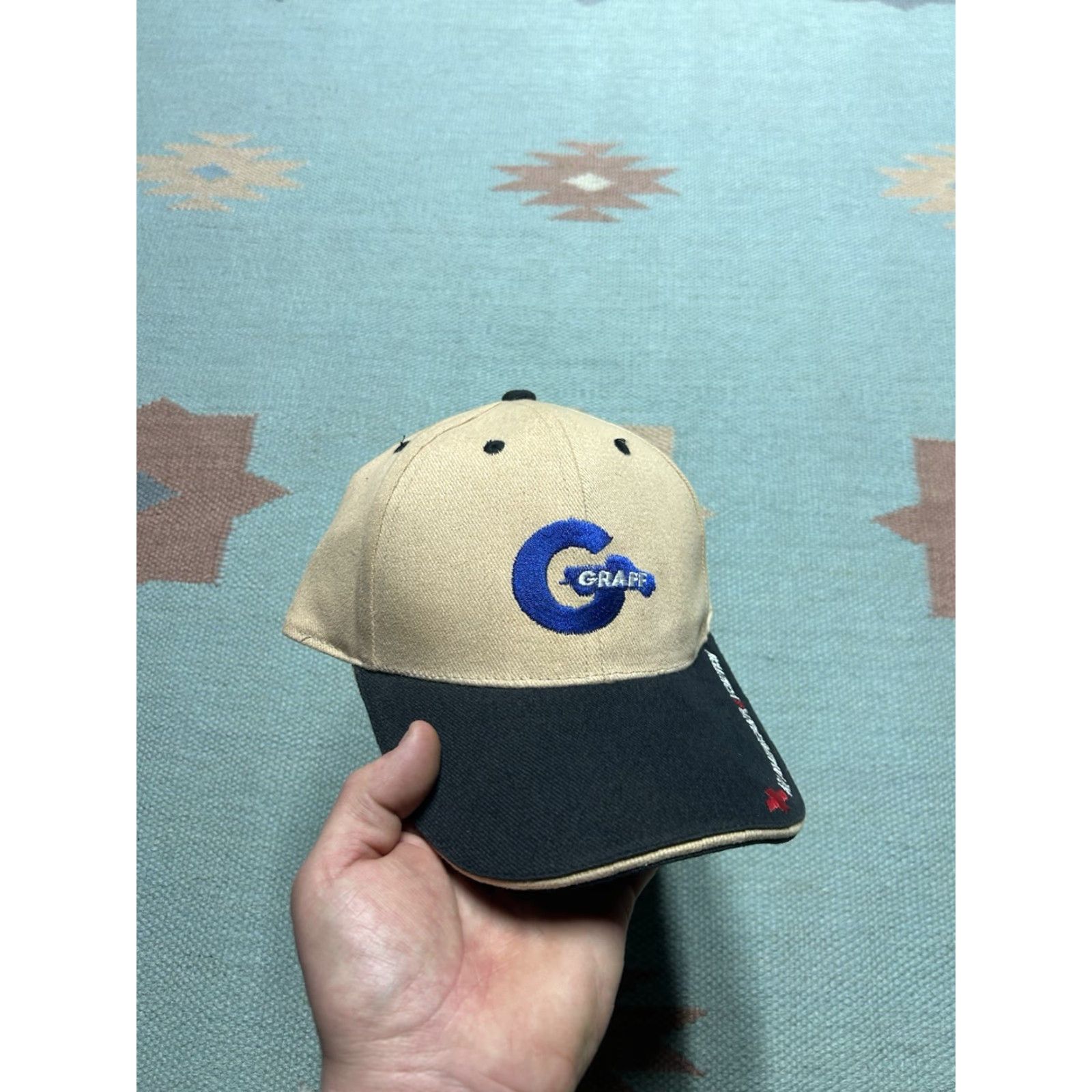 GRAFF VINTAGE Chevrolet Graff hat Baseball Cap Men Adjustable Beige NOS Bay City Michigan Tan City Mens Size ONE SIZE - 2 Thumbnail