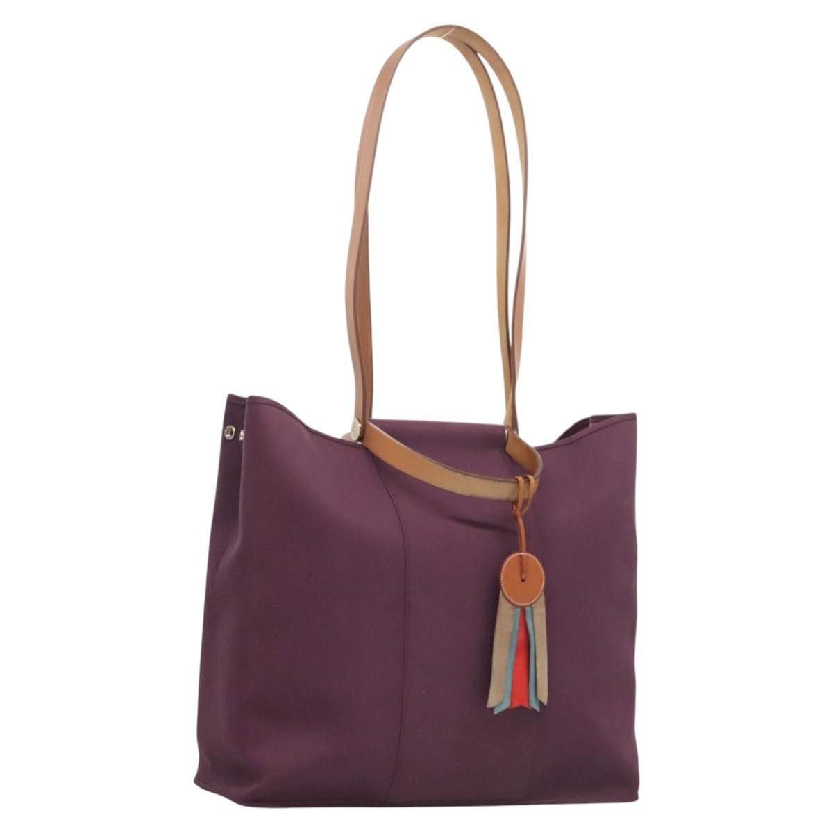 Hermes Hermes Cabag Handbag Toile and Leather Size ONE SIZE - 1 Thumbnail