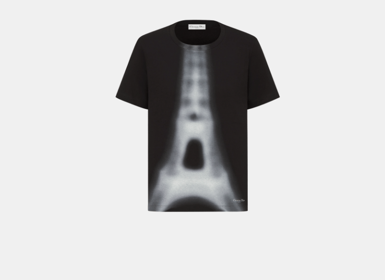 Dior o1w1db11225 353T09 T-Shirt in Black/White Size L / US 10 / IT 46 - 1 Thumbnail