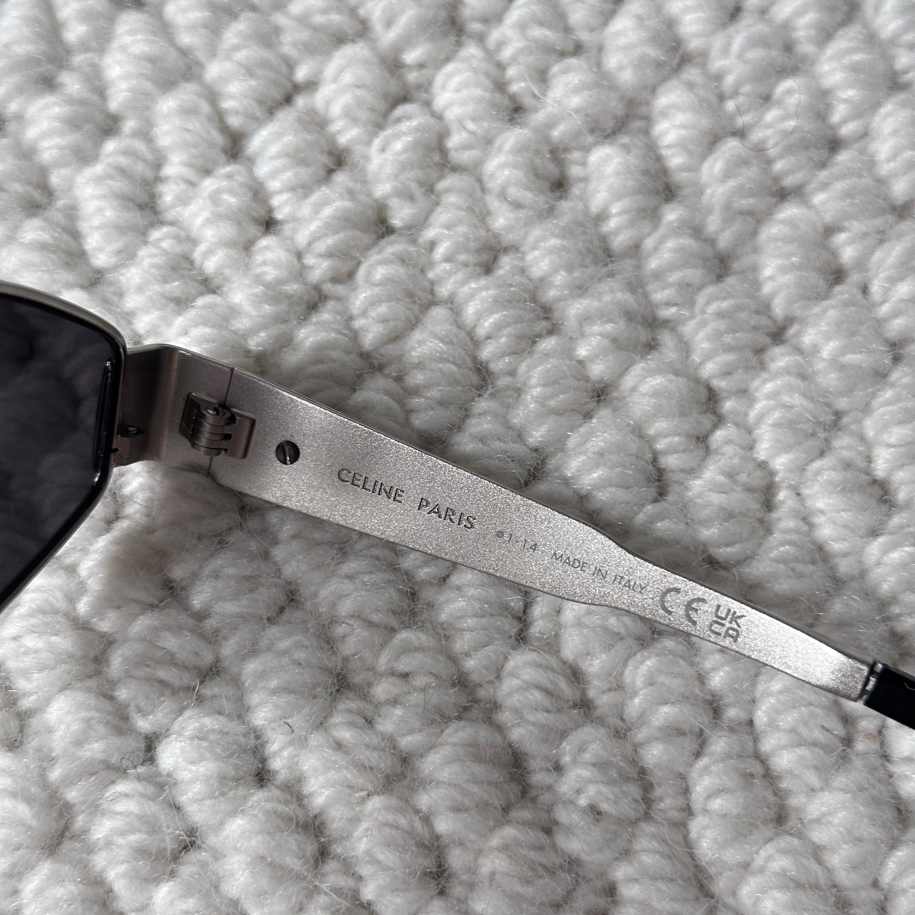 Celine CELINE Triomphe 01 Oval Sunglasses SILVER CL40254U 30N Size ONE SIZE - 4 Thumbnail