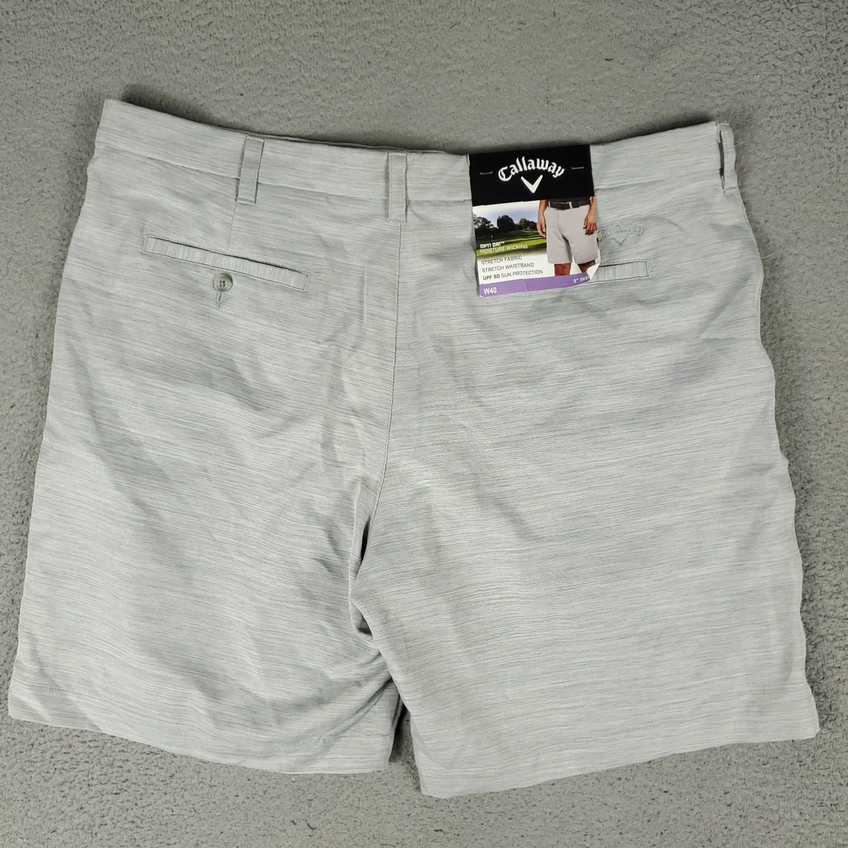 Callaway VINTAGE Callaway Shorts Mens Waist Size 40 Gray Casual Golf Flat Front Chino Size US 40 / EU 56 - 5 Thumbnail