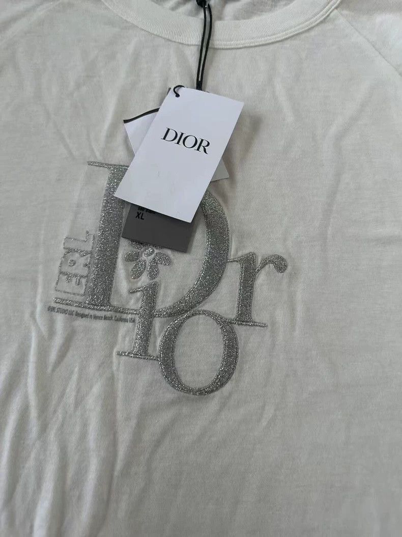 Dior DIOR Logo monogram embroidered crew neck pullover casual lo Size US XL / EU 56 / 4 - 3 Thumbnail