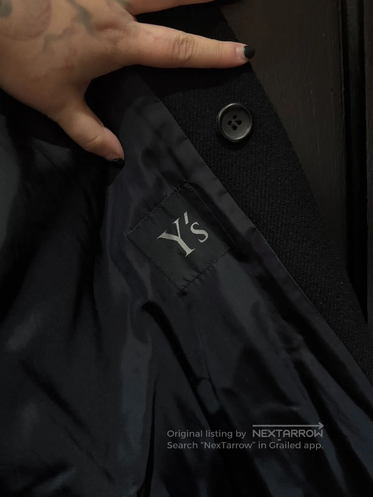 Y's long black wool oversized coat by y's. Size US XXL / EU 58 / 5 - 4 Thumbnail
