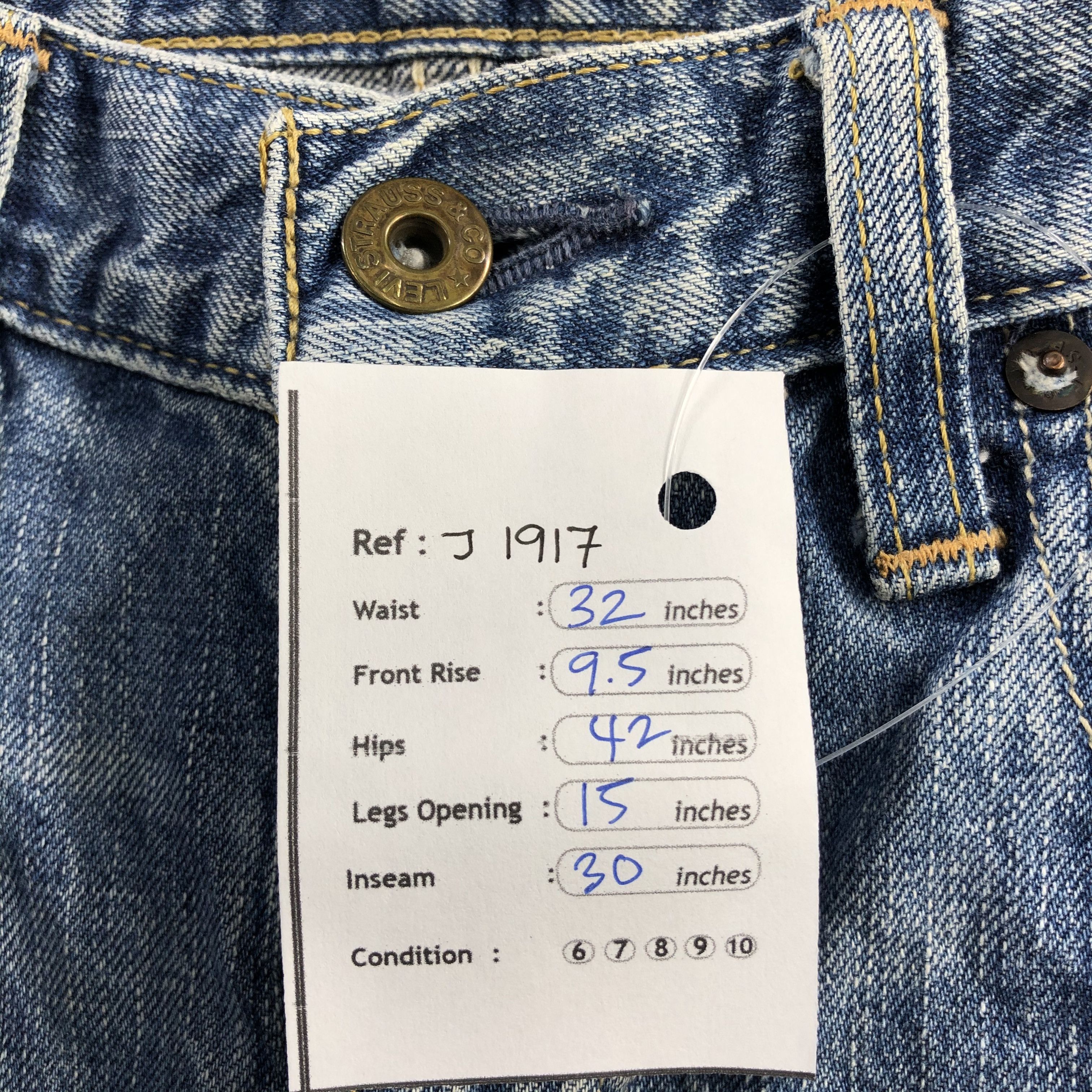Levi's Vintage 90s Light Wash Levis 506 Jeans-J1917 Size US 32 / EU 48 - 15 Thumbnail