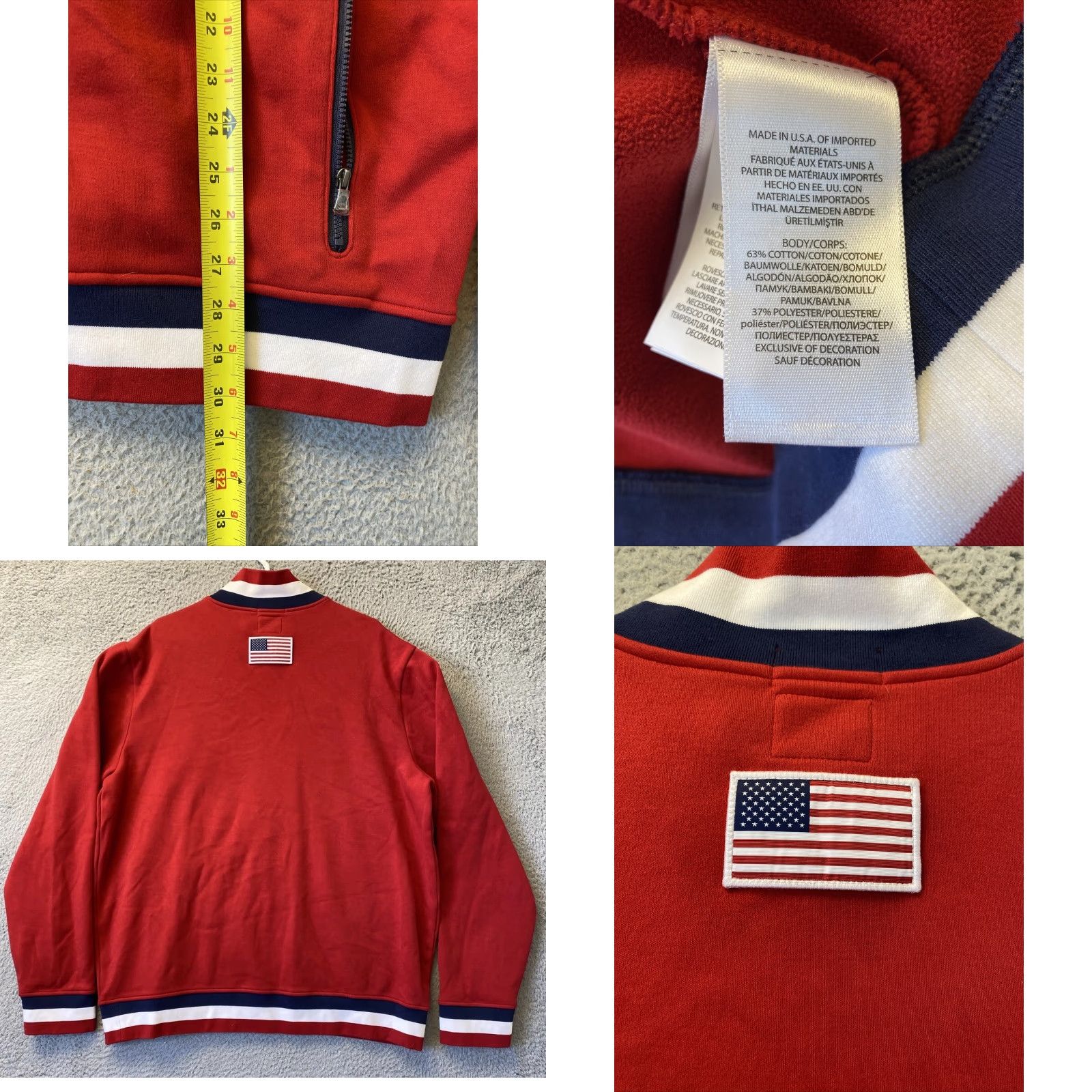 Ralph Lauren VINTAGE Ralph Lauren Jacket Paralympic Zip Up Red XL Men /95-35 Big Pony 2018 / Brand Shirt? Size US XL / EU 56 / 4 - 8 Thumbnail