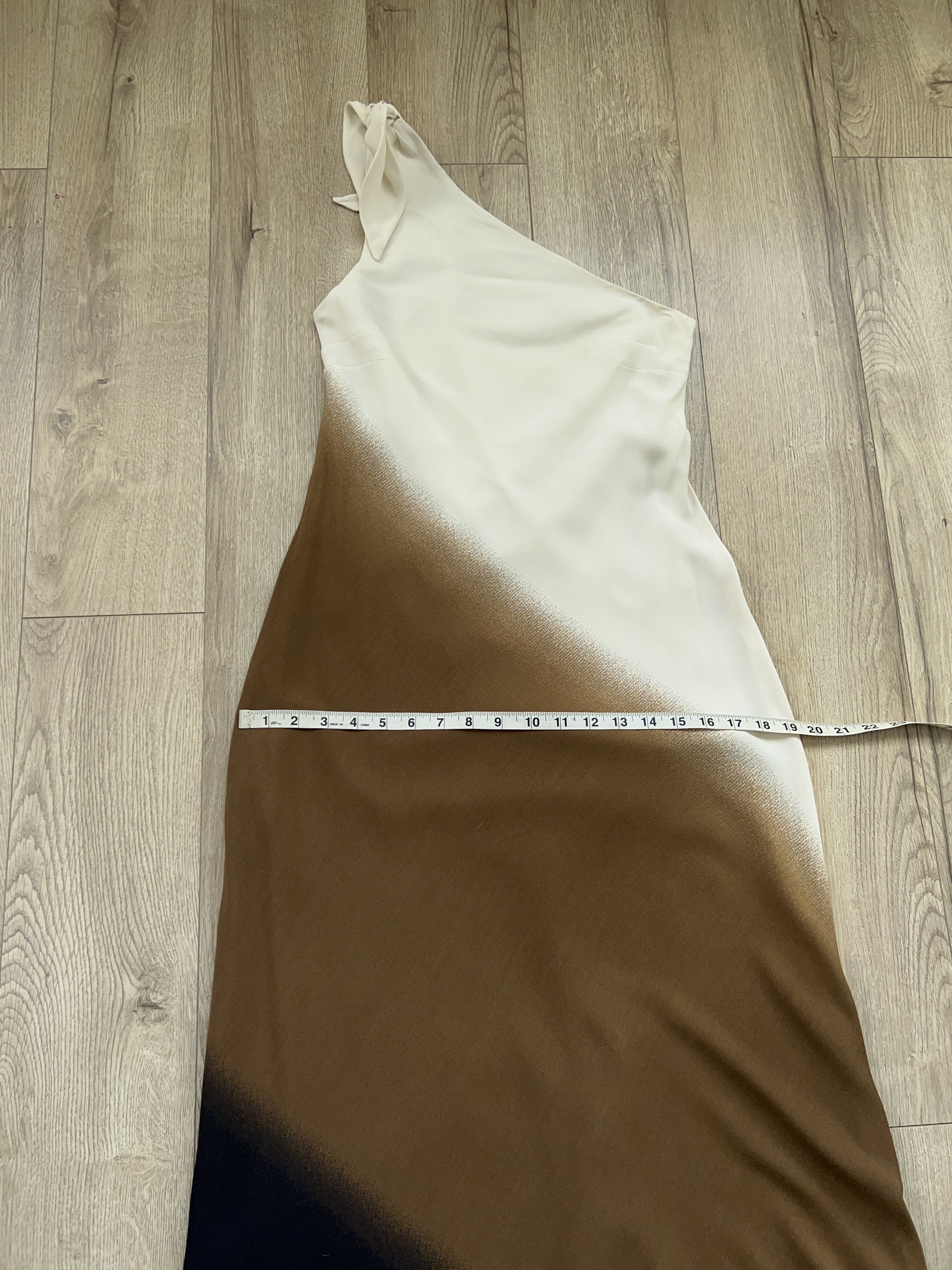 Designer Carla Zampatti One Shoulder Sleeveless Viscose Rayon Size 8 Size M / US 6-8 / IT 42-44 - 9 Thumbnail