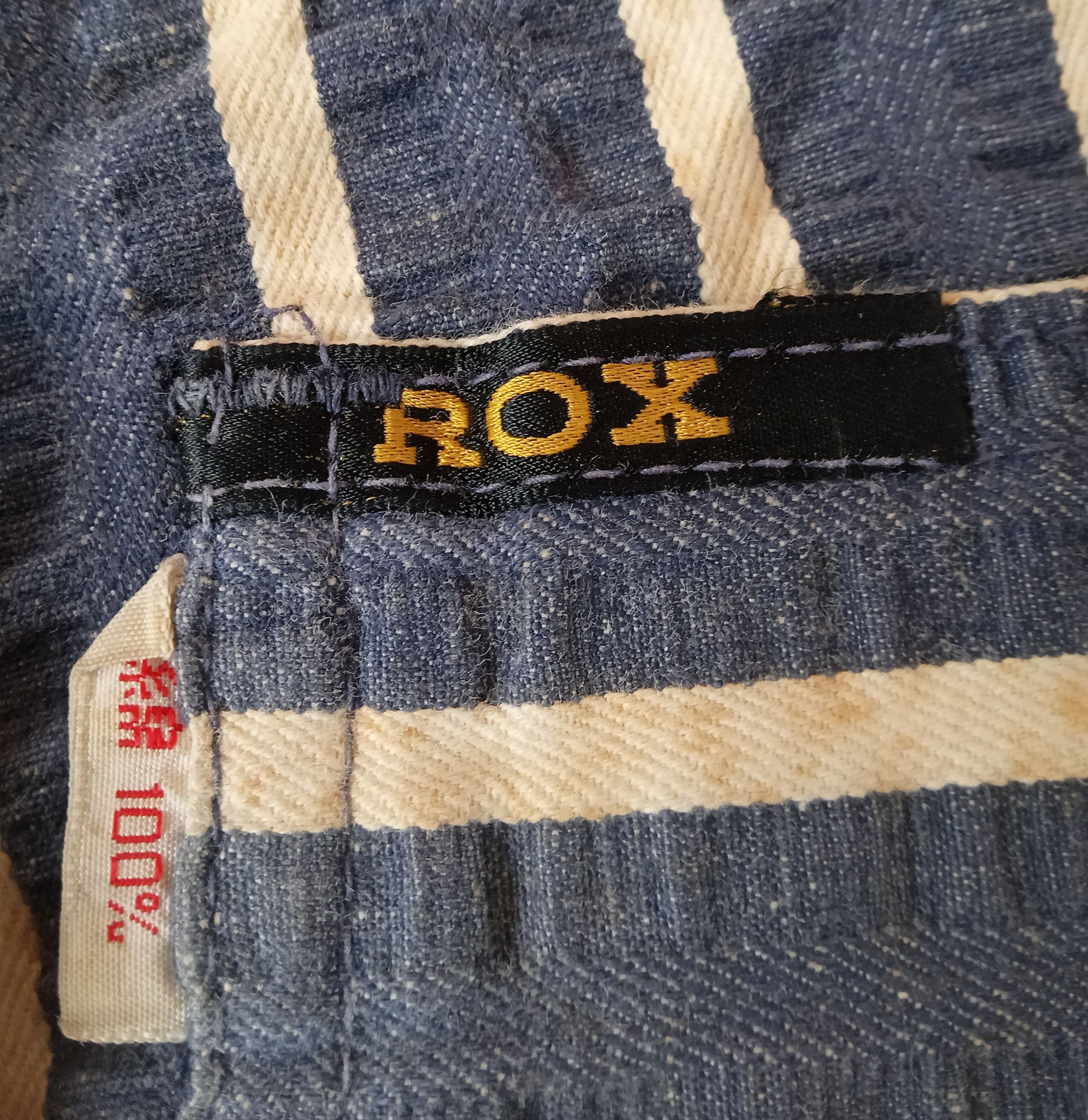 Japanese Brand × Vintage Vintage Rox - Rare Stripes Flare/ Bell Bottom Pants Size US 30 / EU 46 - 4 Thumbnail