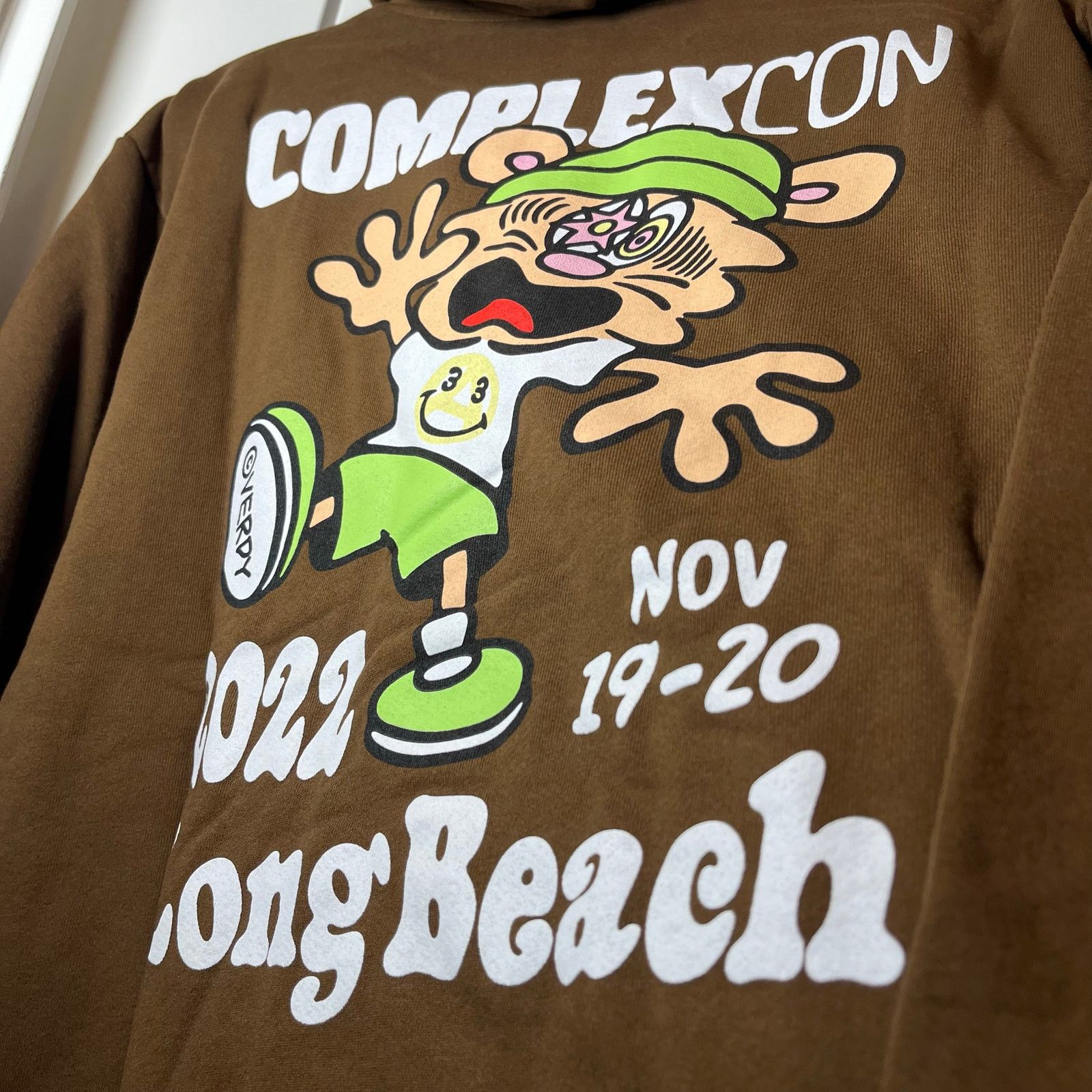 Complex •NEW• Complexcon X Verdy Logo Hoodie Mocha Brown Size Small Size US S / EU 44-46 / 1 - 3 Thumbnail