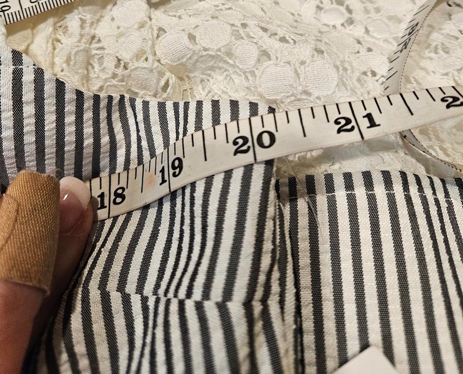 Designer Nwt London Times Charming Striped Lace Dress #413 Size XL / US 12-14 / IT 48-50 - 6 Thumbnail