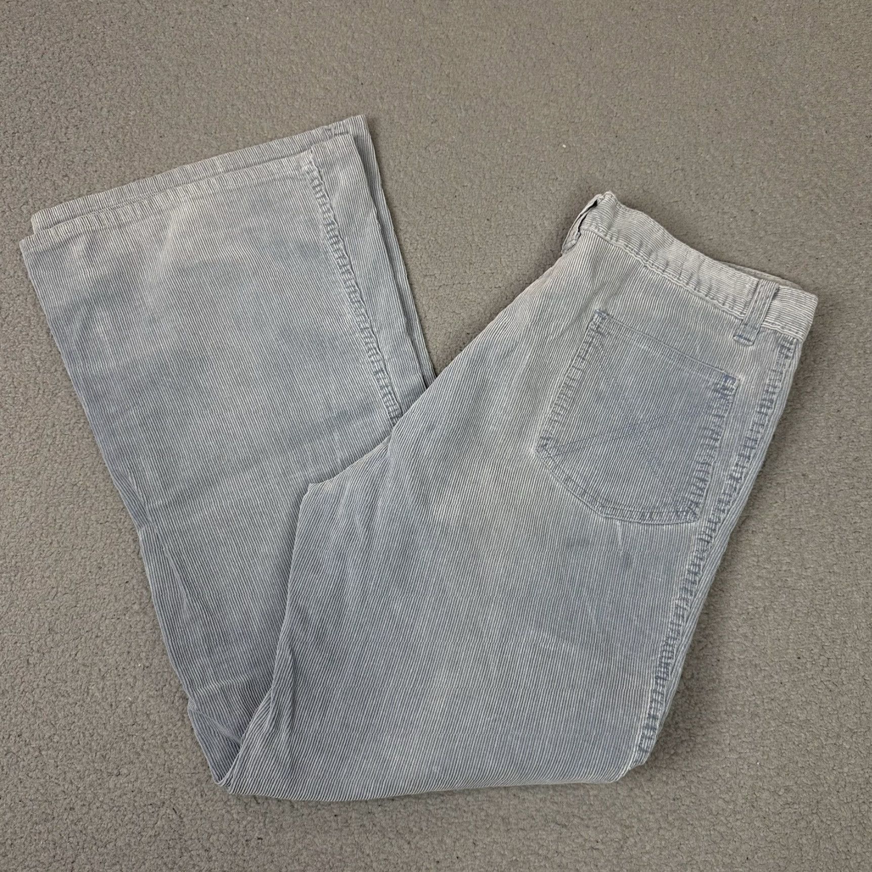 Bell VINTAGE Tobias Pants Adult 32 Blue Corduroy Bell Bottoms Trousers High Waisted Size US 32 / EU 48 - 2 Thumbnail