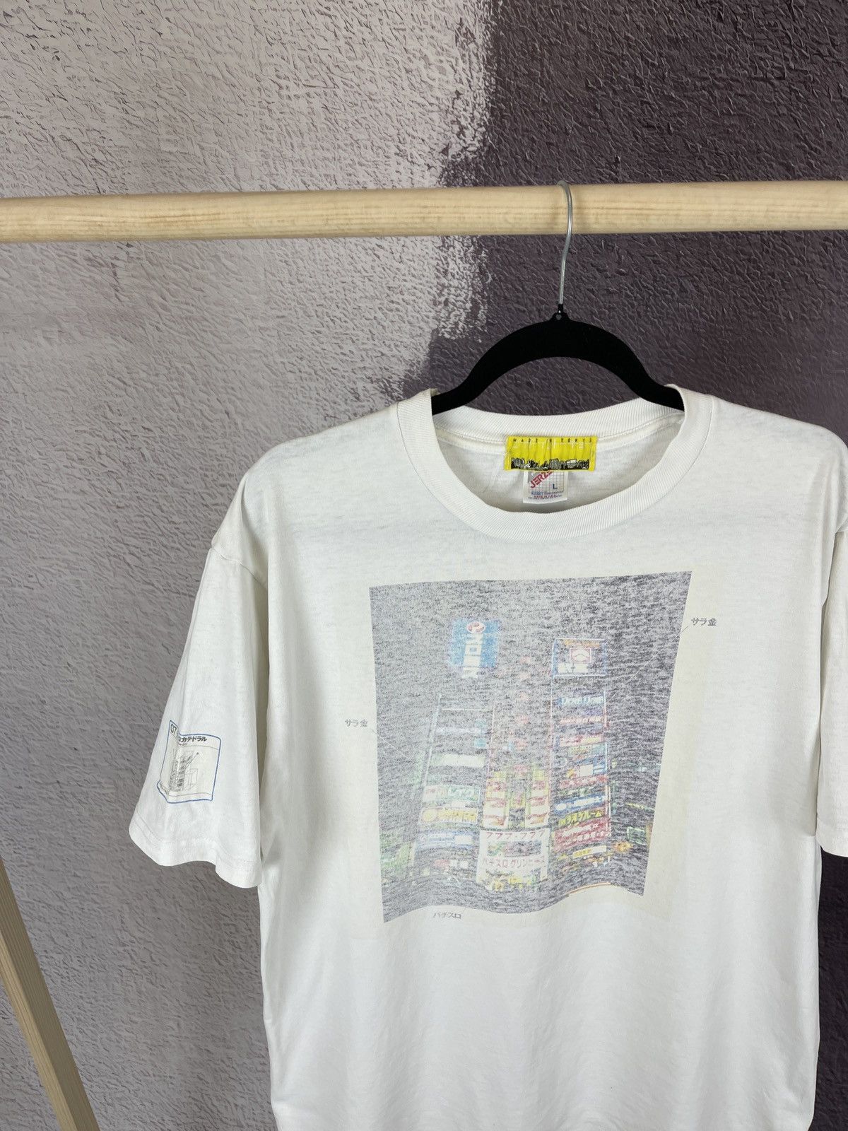Japanese Brand Pachinko Cathedral 90s vintage Jerzees made in Tokyo USA tee Size US L / EU 52-54 / 3 - 2 Thumbnail