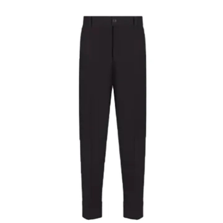 Dior Dior Black Cotton Twill Trousers 0079-2507 Size US 44 / EU 60 - 1 Thumbnail