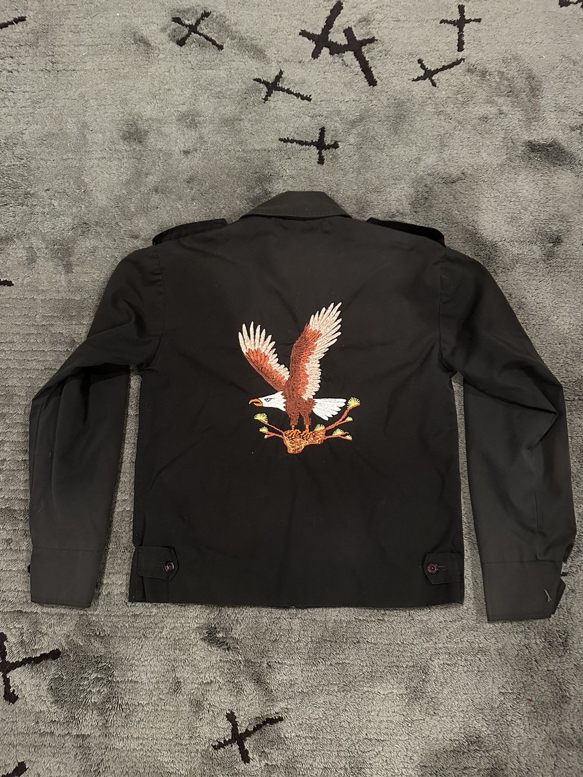 Vintage Eagle Embroidered Air force Souvenir Jacket