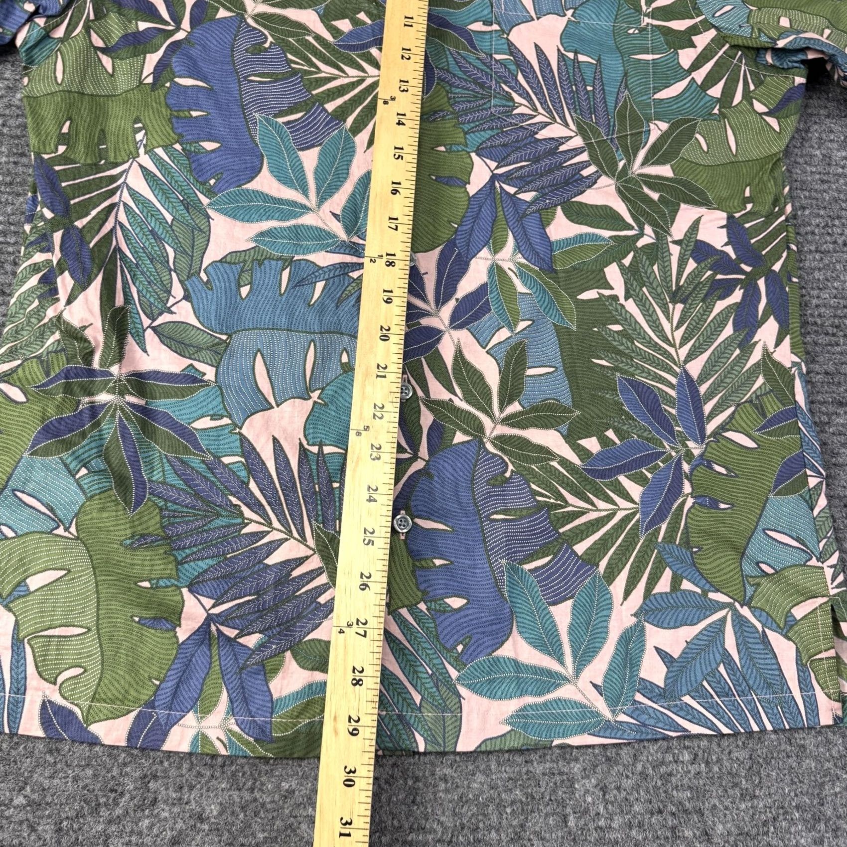 Tori Richard Tori Richard Shirt Mens M Multicolor Leaf Hawaiian Short Sleeve Button Up Size US M / EU 48-50 / 2 - 7 Thumbnail