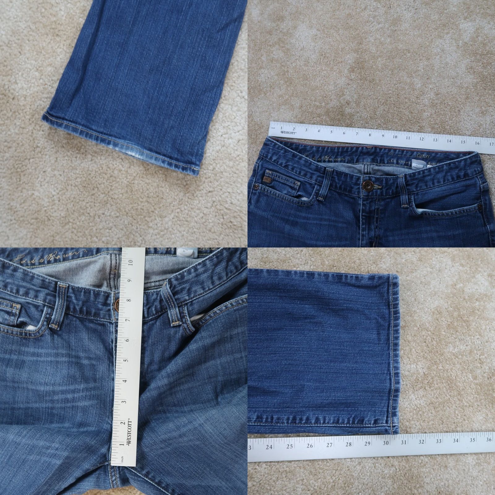 Eddie Bauer Eddie Bauer Jeans Bootcut Women’s 10 Blue Denim 30in Inseam Belt Loops 5-Pocket Slimming Regular Rise Mid Vintage No Size 32" / US 10 / IT 46 - 8 Thumbnail