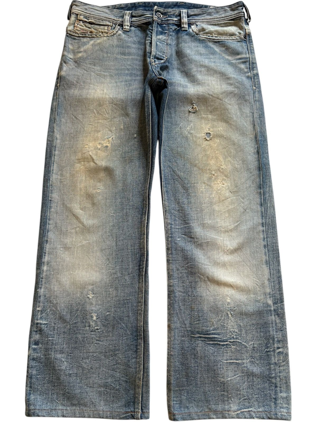 Vintage Italy Diesel Rayan Mud Wash Distressed Baggy Jeans