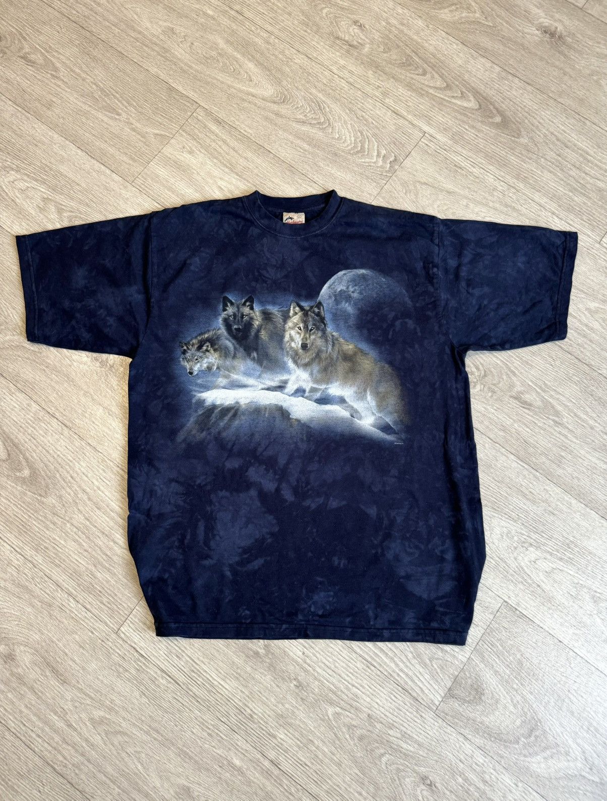 Vintage 🔷Vintage Animal Wolf Tie Dye T-shirt🔷 Size US L / EU 52-54 / 3 - 1 Thumbnail