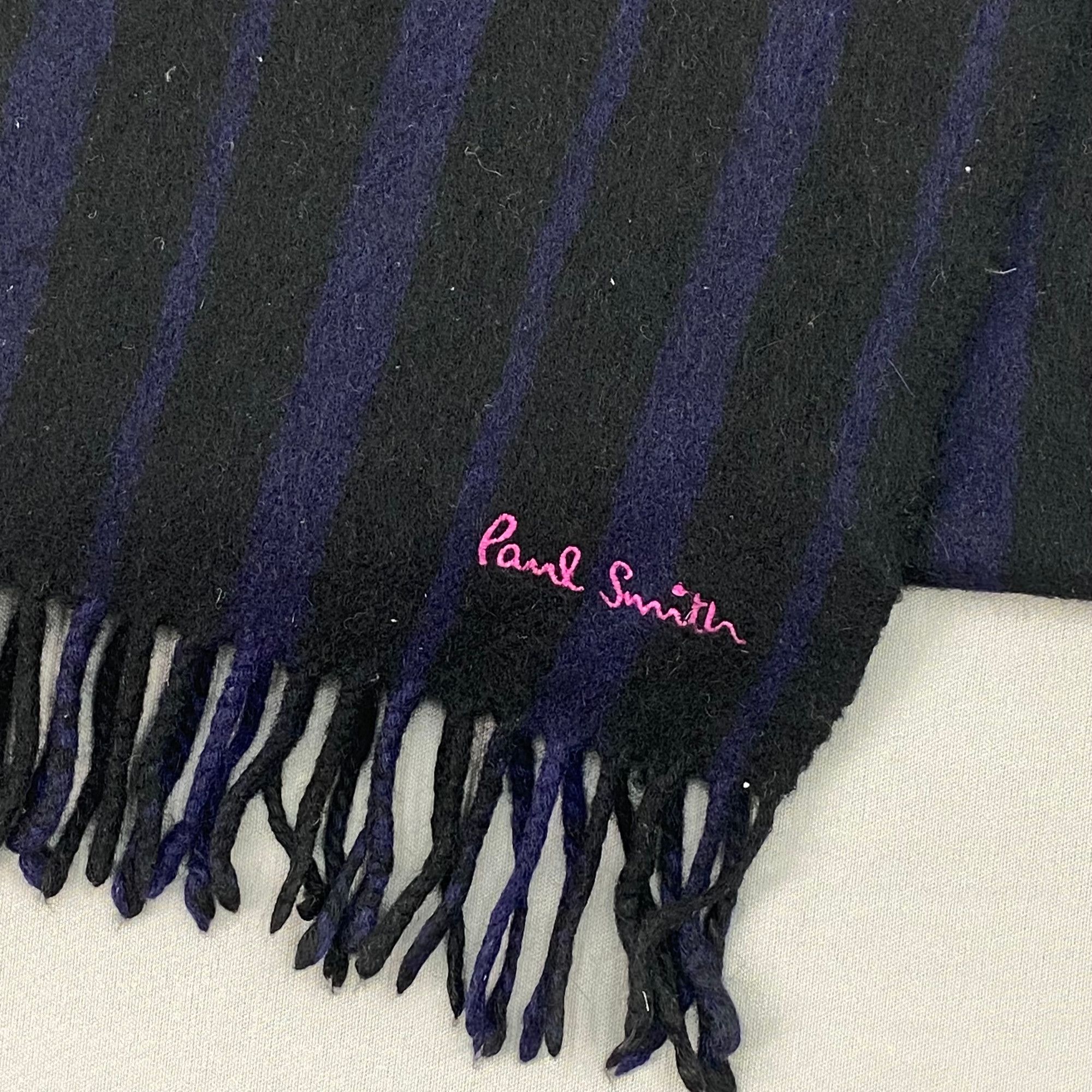 Paul Smith Vintage Paul Smith Scarf Muffler Wool Fringe Winter Scarves Size ONE SIZE - 4 Thumbnail