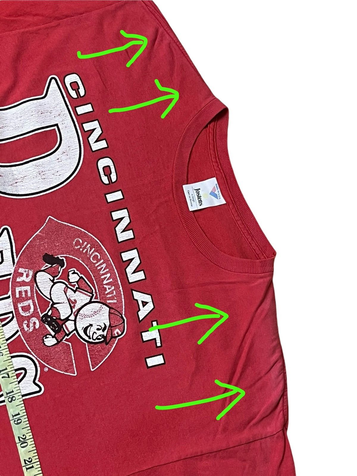 MLB VINTAGE 90'S CINCINNATI REDS MLB TEAM 1991 SUNFADED T SHIRT Size US XL / EU 56 / 4 - 13 Thumbnail