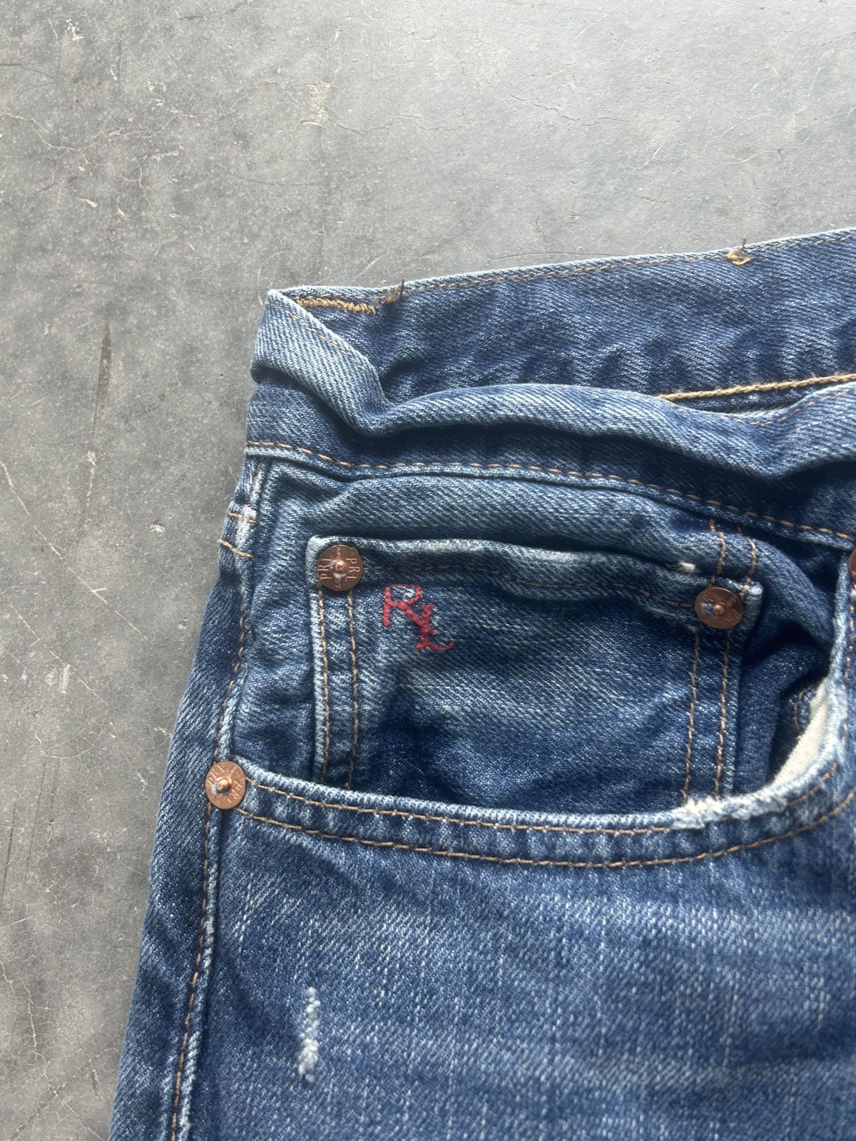 Polo Ralph Lauren × Vintage Vintage Y2K Polo Ralph Lauren Denim Jeans 34x32 Slim Fit Size US 34 / EU 50 - 5 Thumbnail